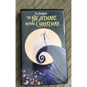 The Nightmare Before Christmas‎ (VHS, 1994) Tim Burton Disney Movie Clamshell